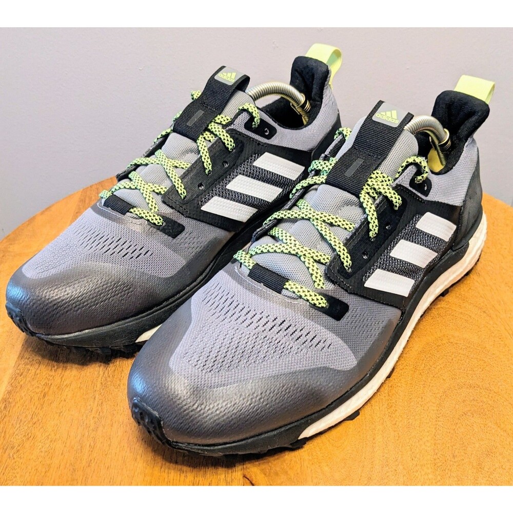 Adidas Men's 10.5 Supernova Trail Running Shoes Gray Boost Midsole B96280